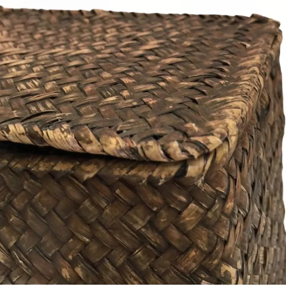Boho Brown Rattan Box